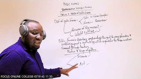 INTRODUCTION TO PUBLIC FINANCE