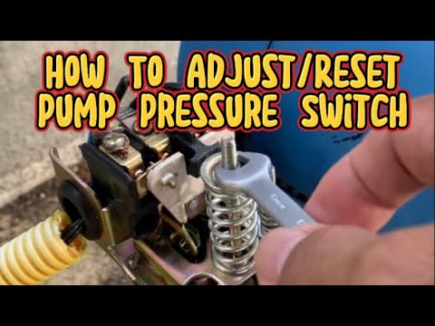 How to Adjust  Reset Pump Pressure Switch   DIY Tagalog Version
