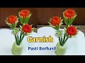 GARNISH SEDERHANA PASTI BERHASIL!! HIASAN TUMPENG DARI TIMUN DAN TOMAT// CUCUMBER AND TOMATO GARNISH
