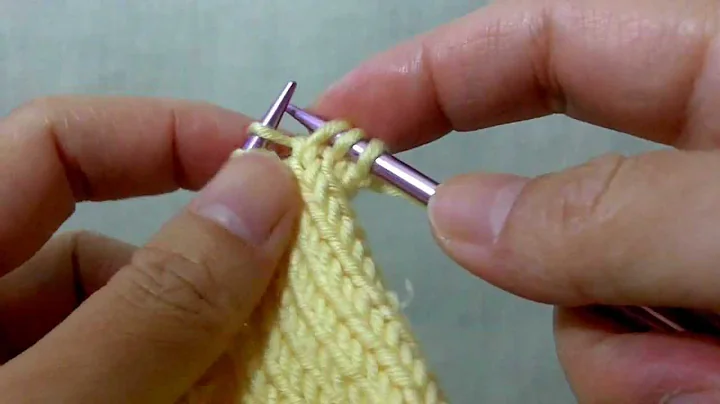 How to knit M1L (Make 1 Left) - Increasing 1 stitch