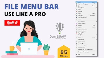 CorelDraw File Menu Bar Tutorial in Hindi -Complete Menu Bar Step-by-Step Tutorial KK Learning Hub