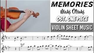 Free Sheet || Memories - Ost. One Piece || Violin Sheet Music