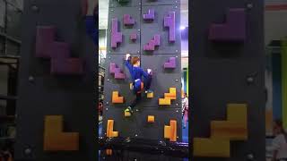 Liam on Rock Wall