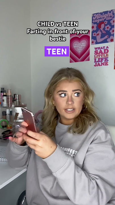 CHILD VS TEEN FARTING IN FRONT OF YOUR BESTIE👀🤣 #shorts