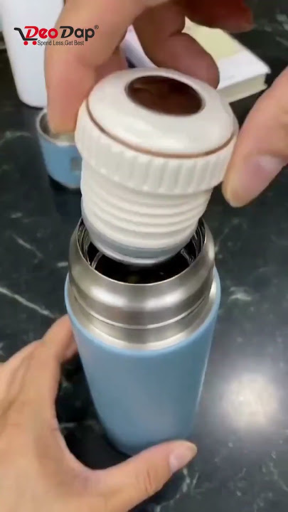 12-Hour Heat Retention Thermos: The Ultimate Stainless Steel Water Bottle #cold and hot