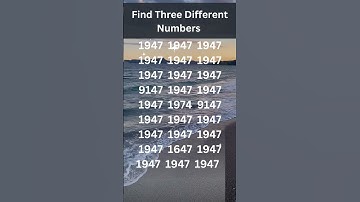 Find Three Different Numbers | Decode The Puzzle – Brain Teasers, Logic Riddles& Math Challenges #iq