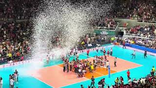 Winning Moment of the Creamline Game 2