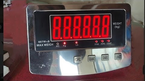 Master Scale B607 indicator Calibration 50gx300 & 100gx5000kg