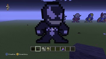 Minecraft Tutorial: How to  Make Venom from Marvel 8bit