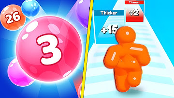 Marble Run 3D VS Tall Man Run New Max Level Android iOS Gameplay 4K AD7I8L