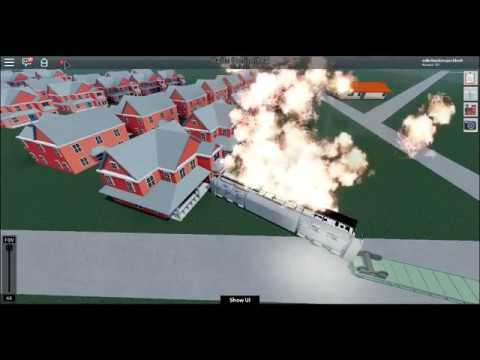 ROBLOX: rails unlimited train crashes into house