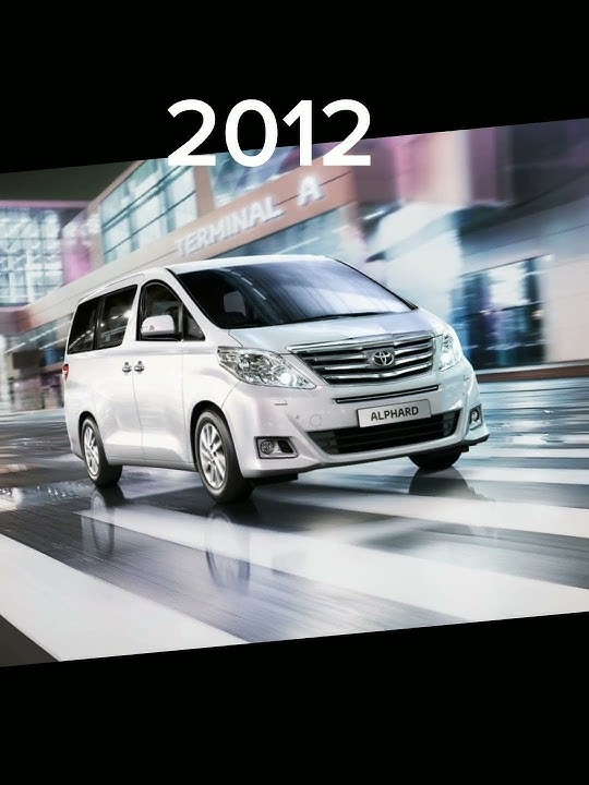 Evolution Of Toyota Alphard (2002-2023)#evolution #toyota #alphard #van #cars #shorts