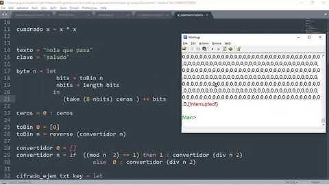 Conversión a binario de una cadena de caracteres