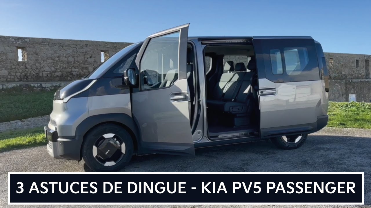3 ASTUCES DE DINGUE - KIA PV5 PASSENGER 100% électrique 