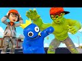 Nick Hulk and Rainbow Friends Who Will be The Winner of The Treasure Hunt | Scary Teacher 3D Kingmo