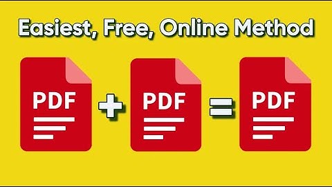 How To Combine PDF Files Into One |  FREE 2023