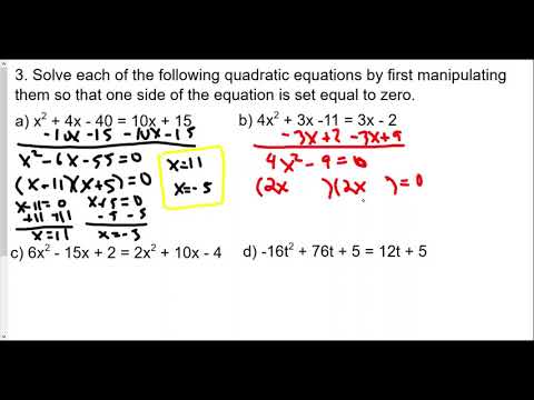 Algebra 2 Quadratic