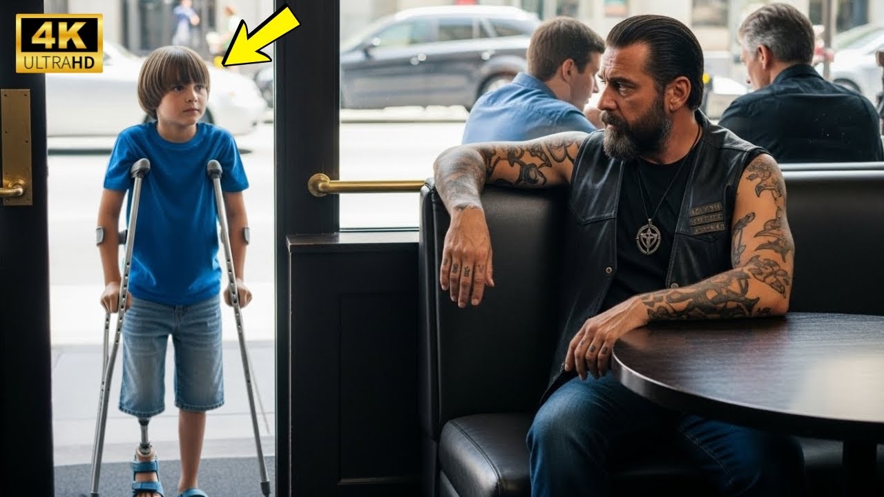 Darf ich diesen Tisch teilen? fragte der behinderte Junge den Biker – was dann geschah, unglaublich.