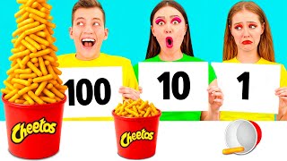100 Layer Food Challenge | Funny Kitchen War TeenTeam Challenge