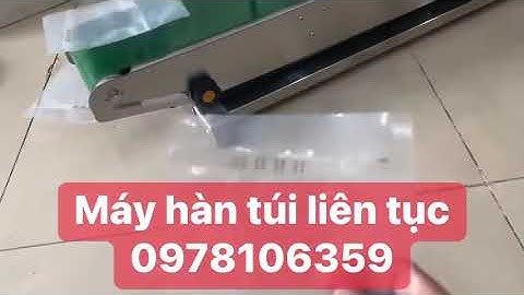 Máy hàn miệng túi PE liên tục dạng đứng, máy ép bao nilong-túi nhôm, túi PE