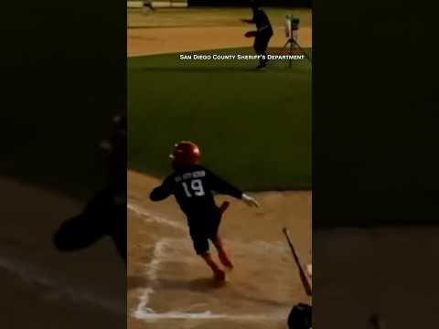 Scary moment at kid's baseball game