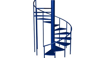 Parametric Spiral Staircase. Easy. Rhino. Grasshopper.
