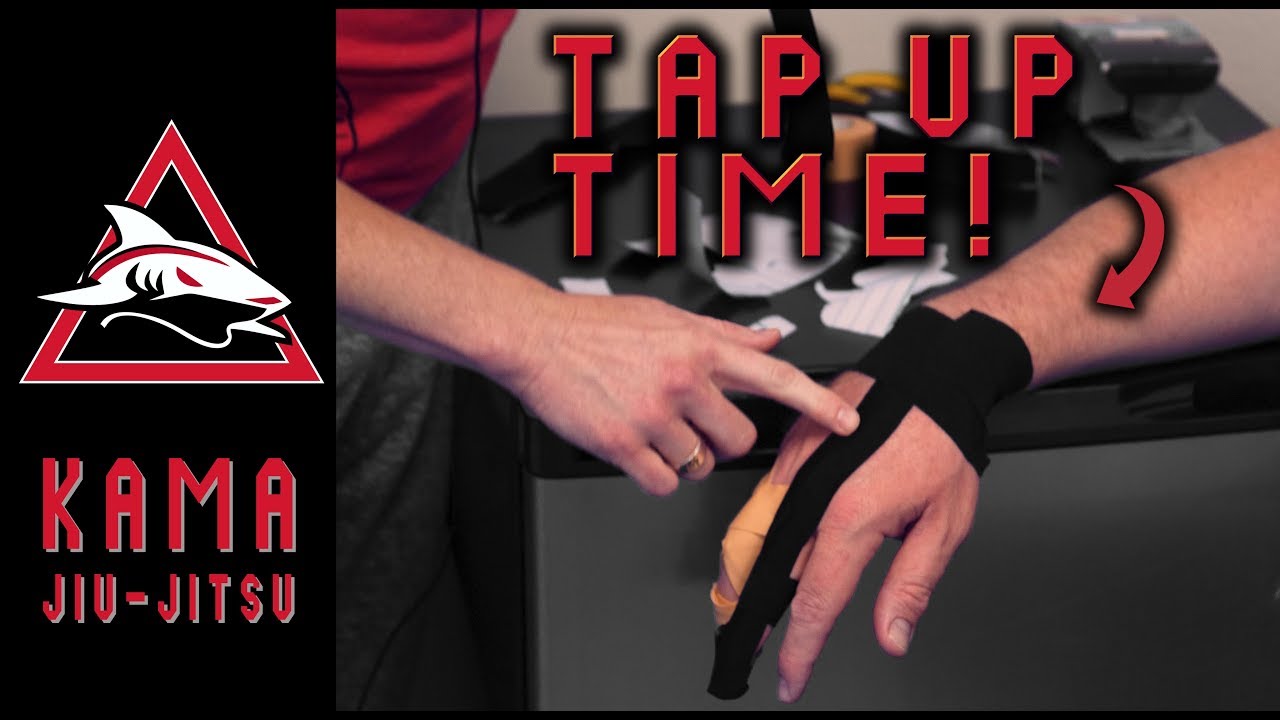 BJJ Taping Tutorial 2 FINGERS and WRISTS Kama Vlog YouTube