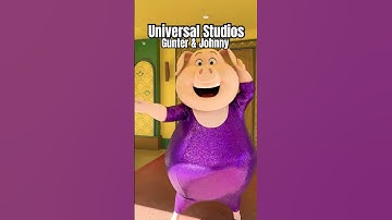 Gunter and Johnny Sing Characters Show Dance Moves at Universal Studios Photo Meet and Greet Orlando