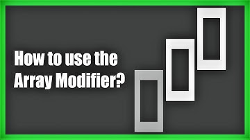How to use the Array Modifer (Blender Beginner)