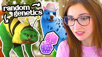 i made cats & dogs using *ONLY* random genetics in the sims 4