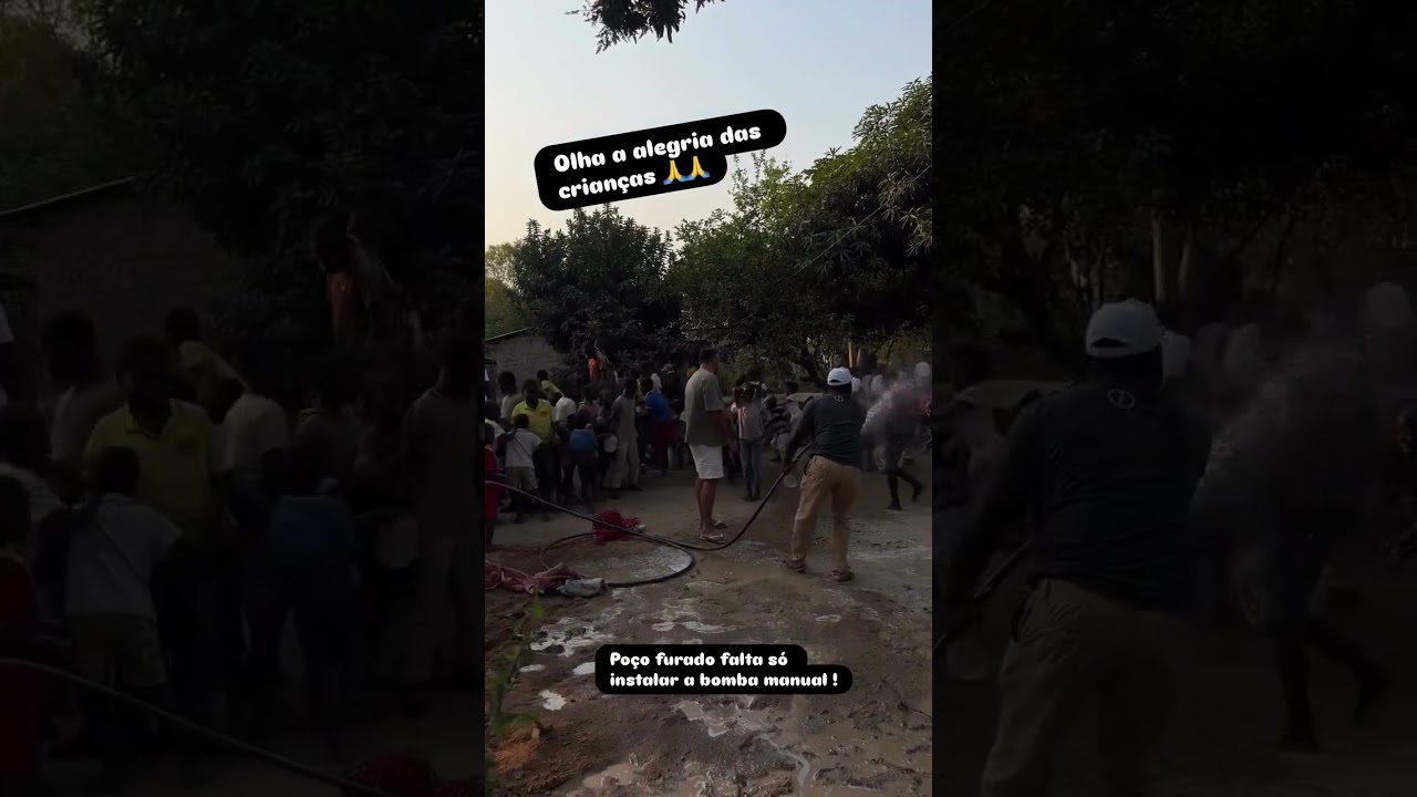 Júnior Vianna cava poço profundo em Moçambique 👏