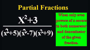 Resolve x^2+3/(x^2+5)(x^2-7)(x^2+9) into Partial Fractions #PartialFractions #412