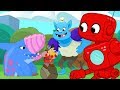 Giant Friends Golf & Big Creatures (Robot, Mountain Giant, Earthshark, Monster, Dinosaurs) for Kids!