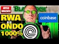 💥ONDO FINANCE PARCERIA BLACKROCK E COINBASE🔥RWA POTENCIAL 1000%🚀 TOKENIZAÇÃO DE TÍTULOS DOS EUA⚠️