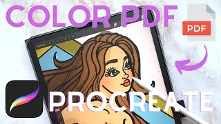 How To Color PDF Coloring Pages in Procreate | Import multi-page PDF into Procreate screenshot 3