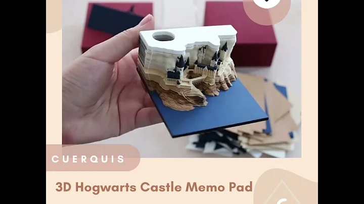 3D Hogwarts Castle Memo Pad