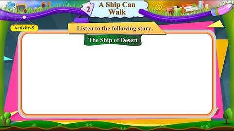 STD-6 L-2 A Ship Can Walk Activity-5 English Sem-2