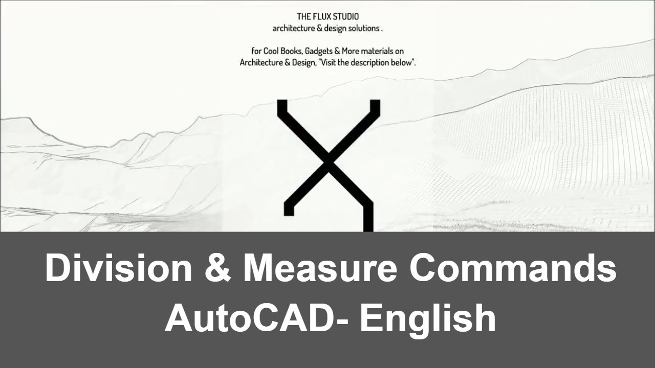Autocad (English) Division & Measure command (divide a line with
