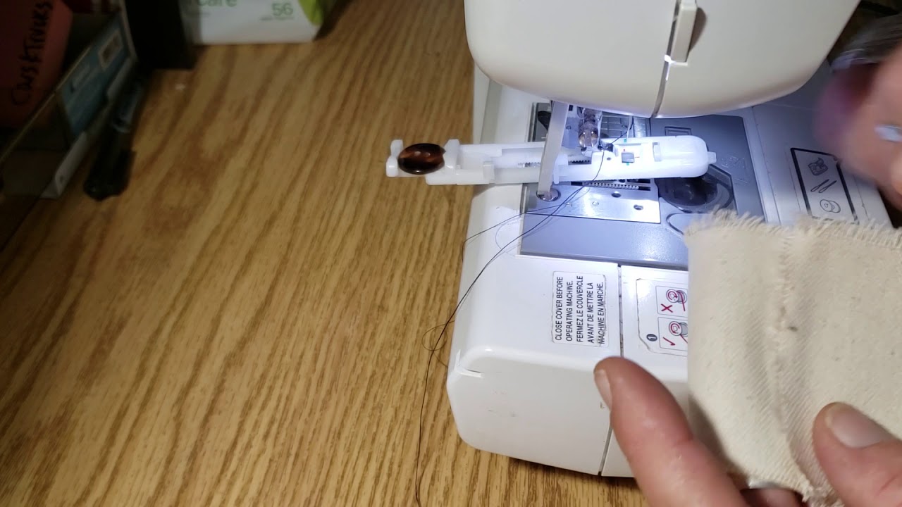 Please Help! Brother XM2701 won't sew buttonholes with automatic buttonhole  foot. What am I doing wrong?! Video link in comments. : r/sewing