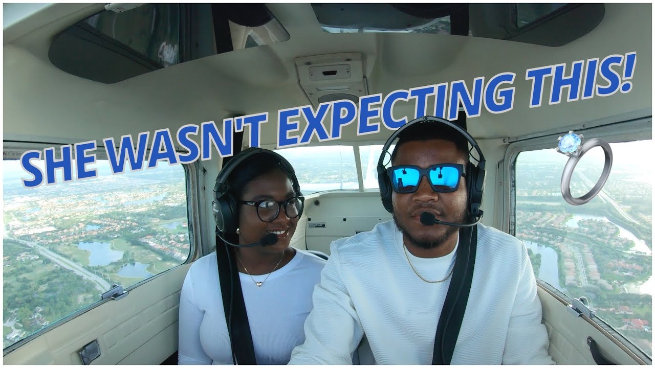 PROPOSING 💍 TO  MY GIRLFRIEND IN FLIGHT WITH ATC!!!