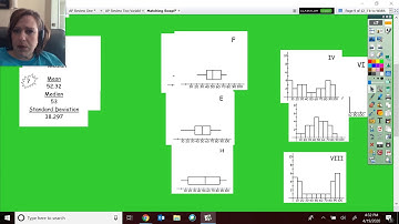 Comparing Histograms, Boxplots, and Data VIDEO
