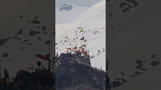 Bhairav mandir view from snowy kedarnath❄️ #harharmahadev🔱 #Kedarnathtemple #2026