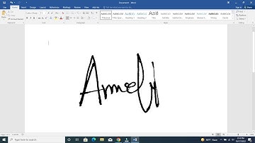 How to scan your signature in MS Word