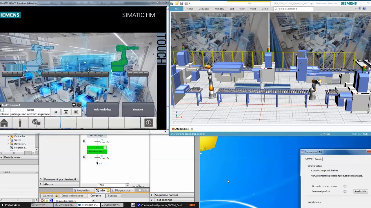 Plant Simulation and TIA Portal Virtual Commissioning of Production ...