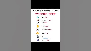 8 Ways To Host Your Website Free | #shorts #shortsfeed #youtubeshorts