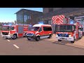 Emergency Call 112 - Dusseldorf Firefighters Responding! 4K