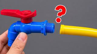 Very Few People Know This Trick | Easy Way to Connect a PVC Valve to a Flexible Water Hose