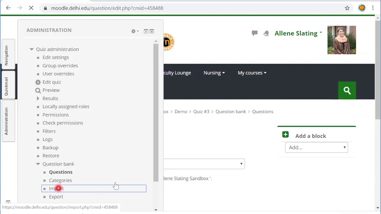 Setting up quiz & importing questions from file - YouTube