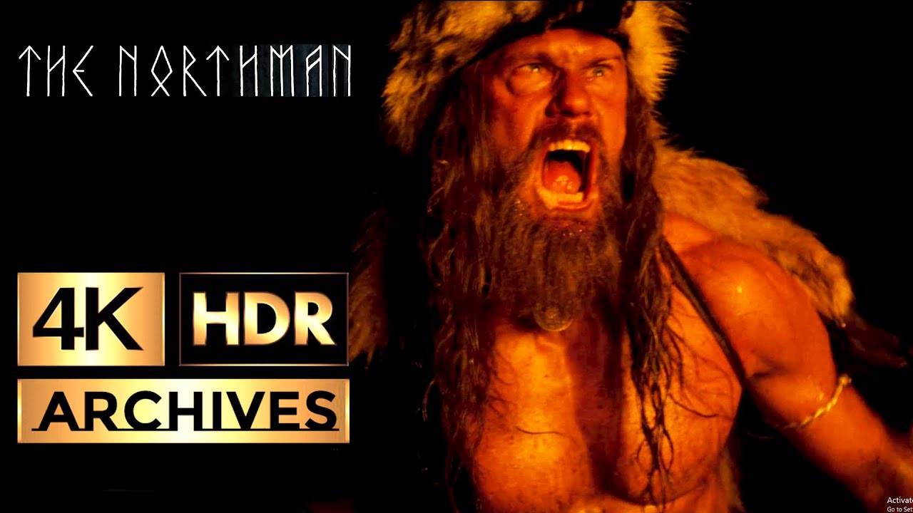 The Northman [ 4K - HDR ] - Amleth Berserker Rage - Camp Fire - YouTube