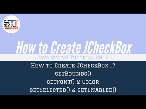 JCheckBox Bounds, Font, Methods | Java Swing Tutorial #012